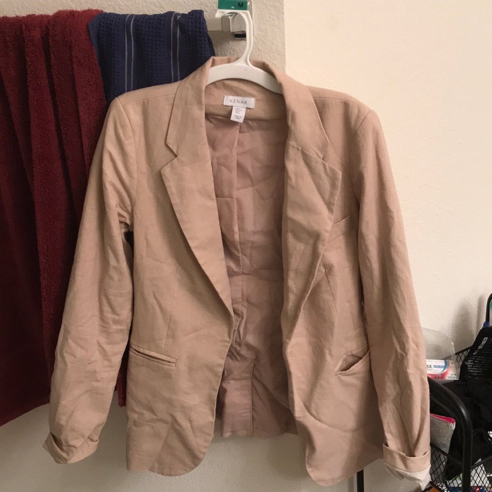Cream Kenar blazer